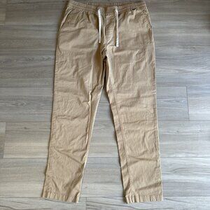 Hurley Men's Tech Twill Jogger Size XL Tigers Eye Khaki Tan Tapered Leg‎ Chino